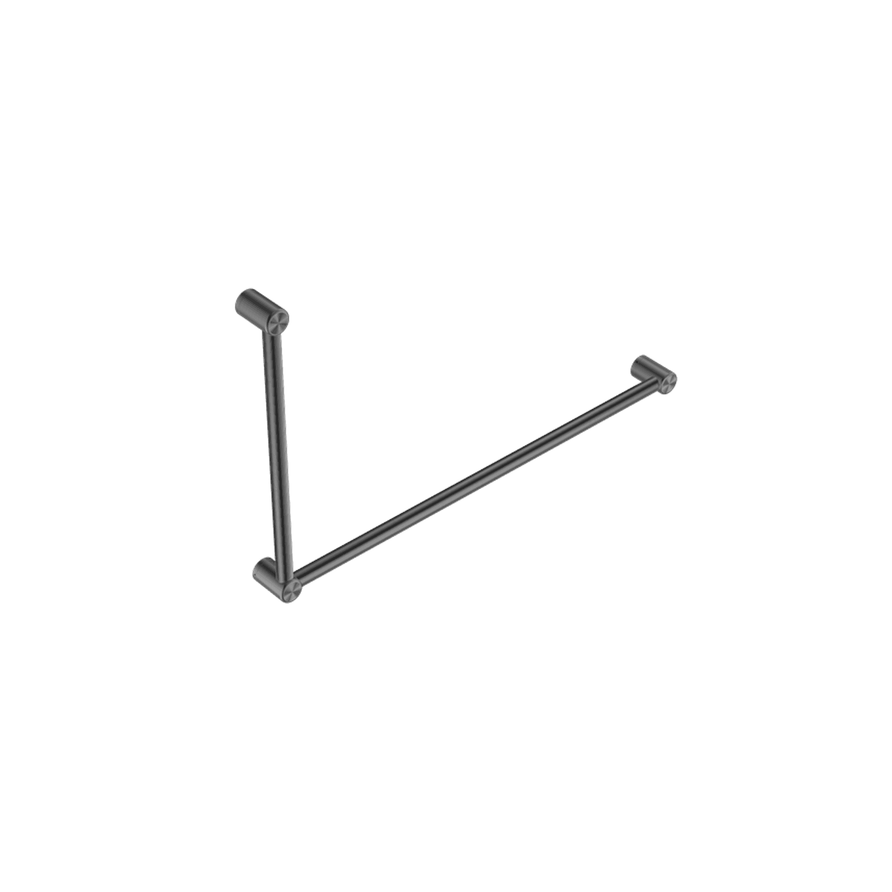 Mecca Care 32mm DDA Grab Rail Set 90 Degree 600X1000mm Gun Metal
