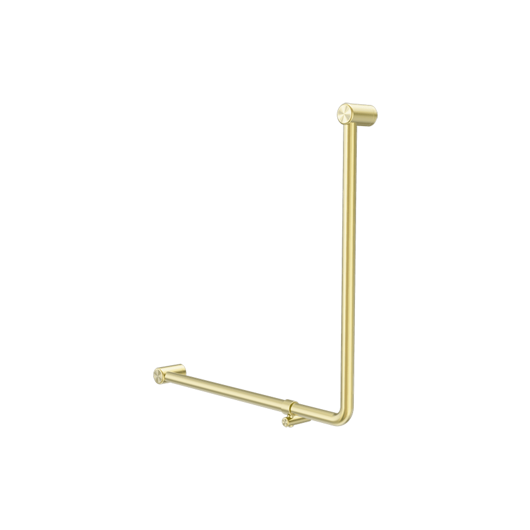 Mecca Care 32mm Ambulant 90 Degree Bent Tube Grab Rail 750X750mm Brushed Gold