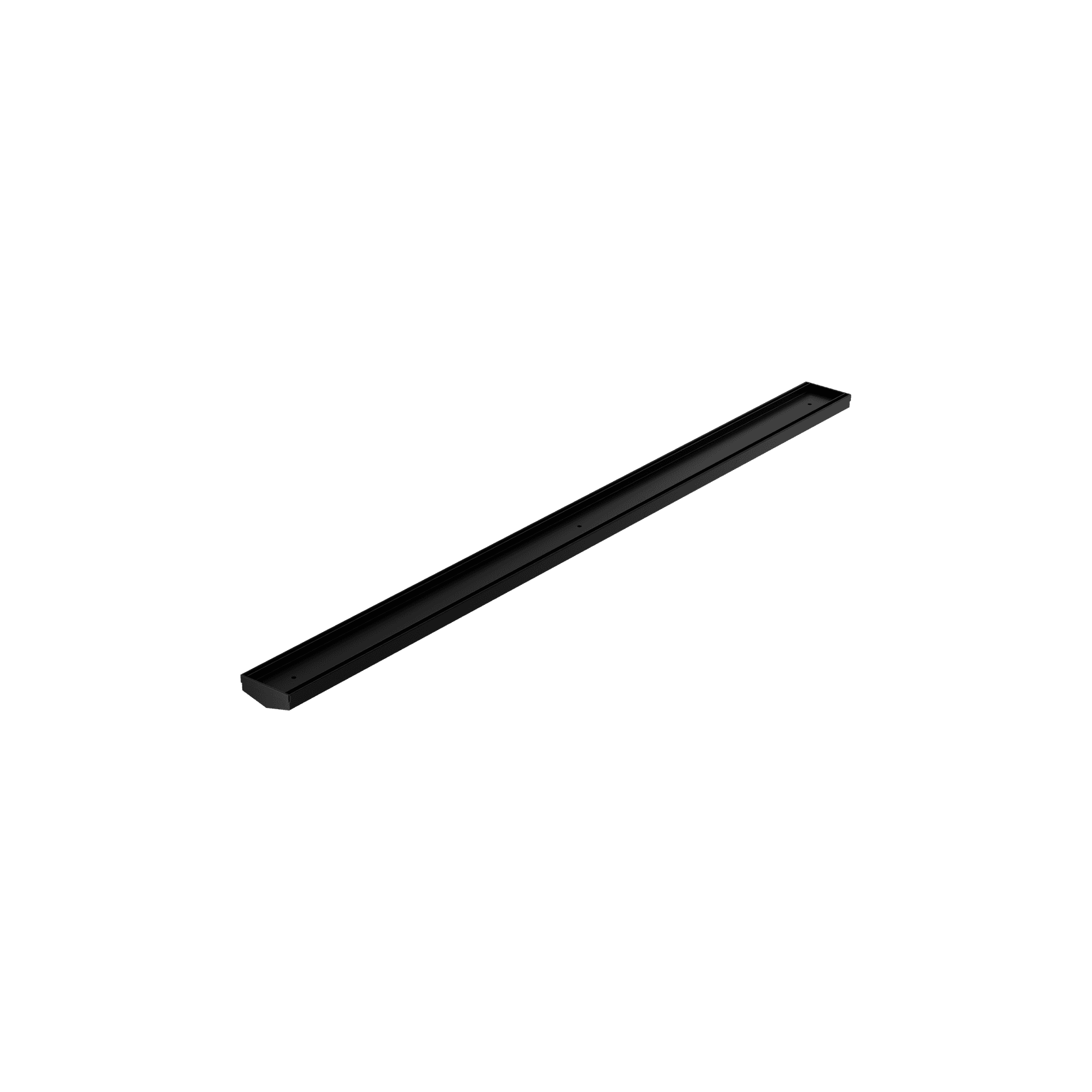 Tile Insert V Channel 1200mm Floor Grate 50mm Outlet Without Outlet And Hole Saw Matte Black
