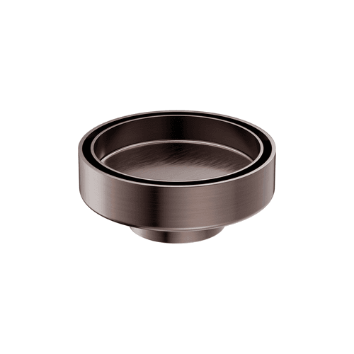 100mm Round Tile Insert Floor Waste 50mm Outlet Brushed Bronze