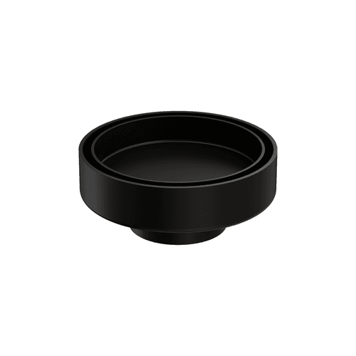 100mm Round Tile Insert Floor Waste 50mm Outlet Matte Black