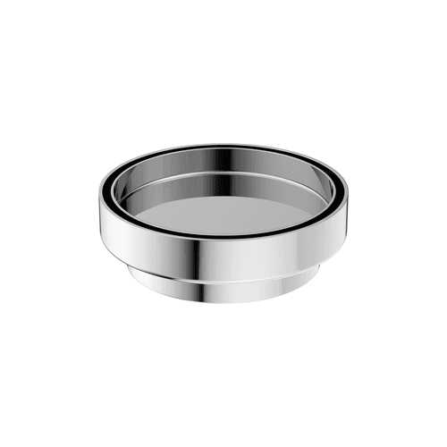 130mm Round Tile Insert Floor Waste 100mm Outlet Chrome