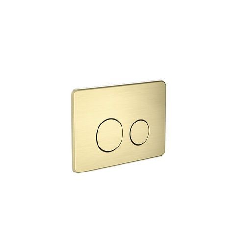 In Wall Toilet Push Plate Brushed Gold