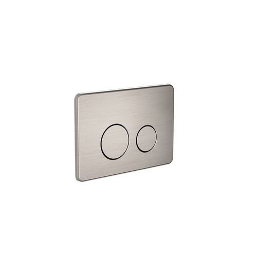 In Wall Toilet Push Plate Brushed Nickel