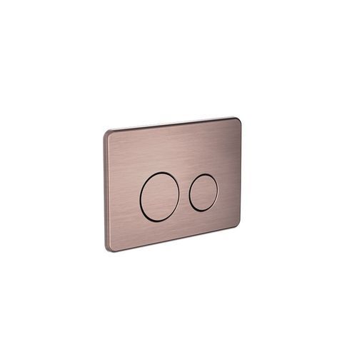 In Wall Toilet Push Plate Brushed Bronze