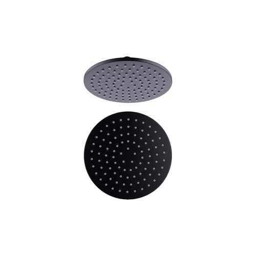 200mm Round Shower Head Matte Black