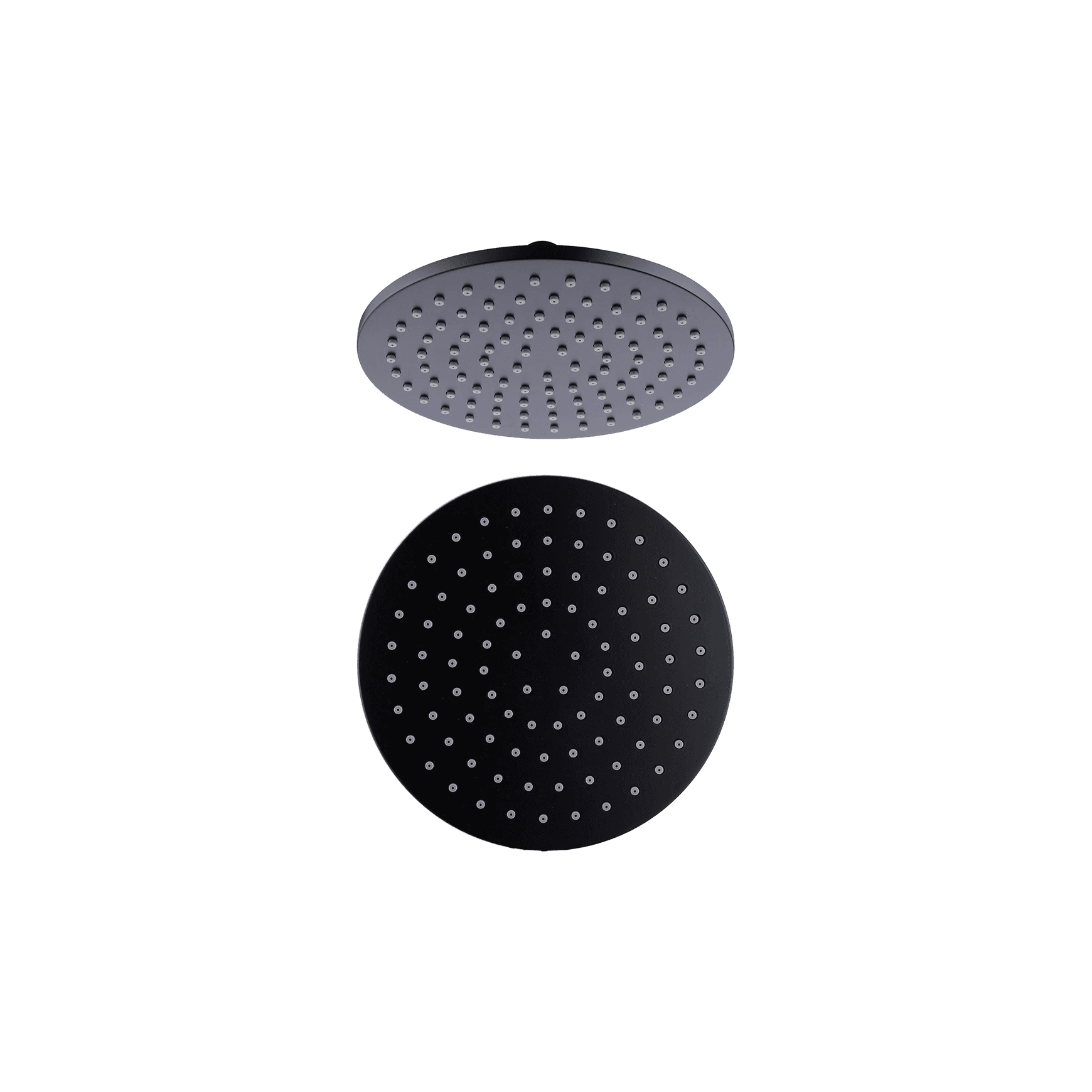 200mm Round Shower Head Matte Black