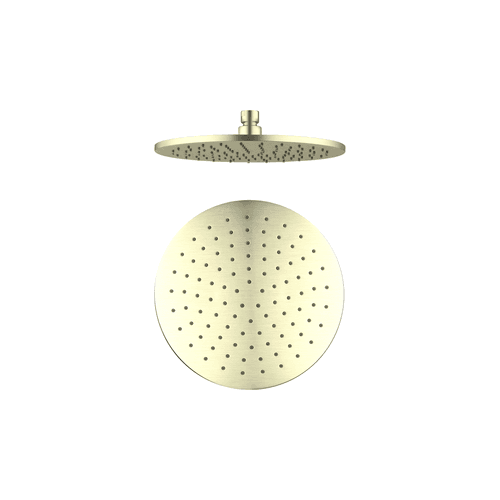 250mm Round Shower Head Brushed Gold
