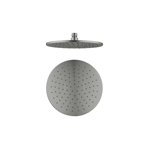 250mm Round Shower Head Gun Metal