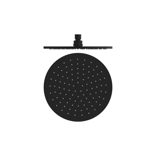 250mm Round Shower Head Matte Black