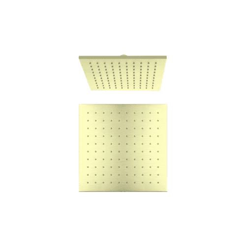 250mm Square Shower Head Brushed Gold