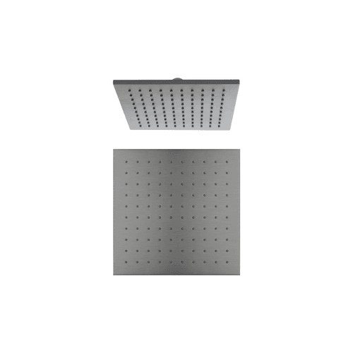 250mm Square Shower Head Gun Metal