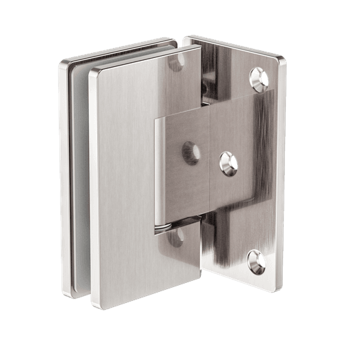 90 Degree Glass To Wall Shower Hinge 10mm Glass Brushed Nickel