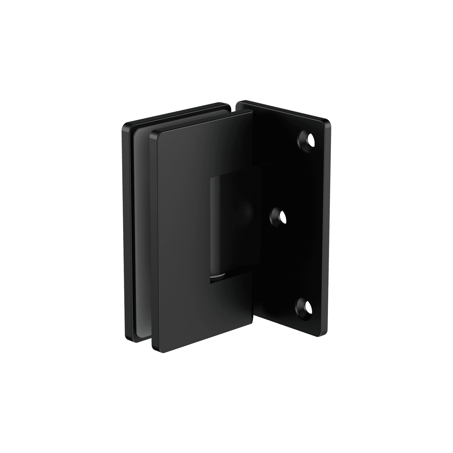 90 Degree Glass To Wall Shower Hinge 10mm Glass Matte Black
