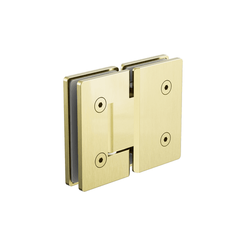 180 Degree Glass To Glass Shower Hinge 10mm Glass Brushed Gold