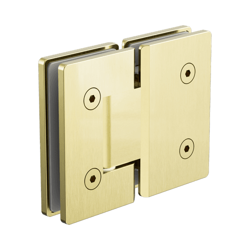 180 Degree Glass To Glass Shower Hinge 10mm Glass Brushed Gold