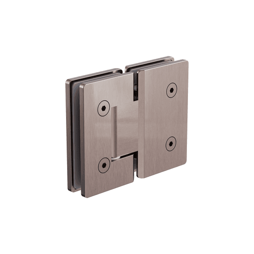 180 Degree Glass To Glass Shower Hinge 10mm Glass Brushed Bronze