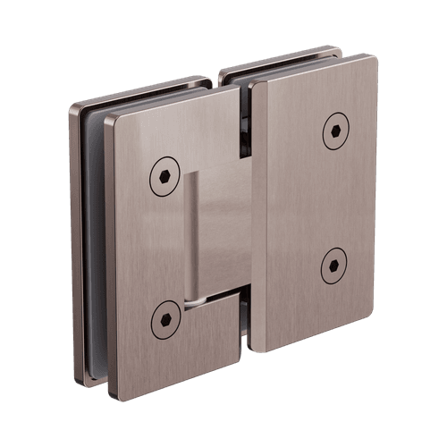 180 Degree Glass To Glass Shower Hinge 10mm Glass Brushed Bronze
