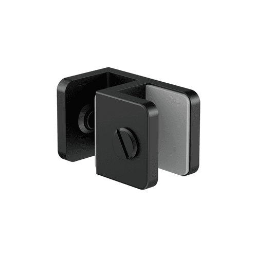Over-Panel Glass To Glass Fitting 10mm Glass Matte Black