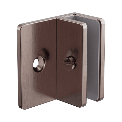 Shower F Bracket 10mm Glass Brushed Bronze