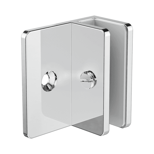 Shower F Bracket 10mm Glass Chrome