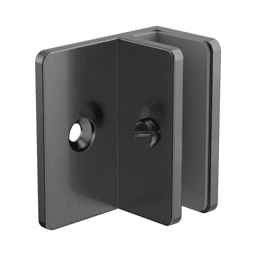 Shower F Bracket 10mm Glass Gun Metal
