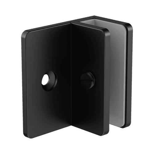 Shower F Bracket 10mm Glass Matte Black