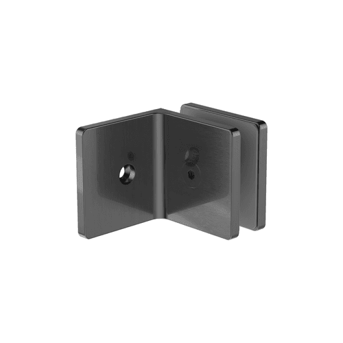 90 Degree Glass To Wall Bracket 10mm Glass Gun Metal