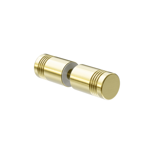 Round Shower Knob Brushed Gold