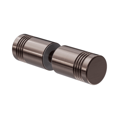 Round Shower Knob Brushed Bronze
