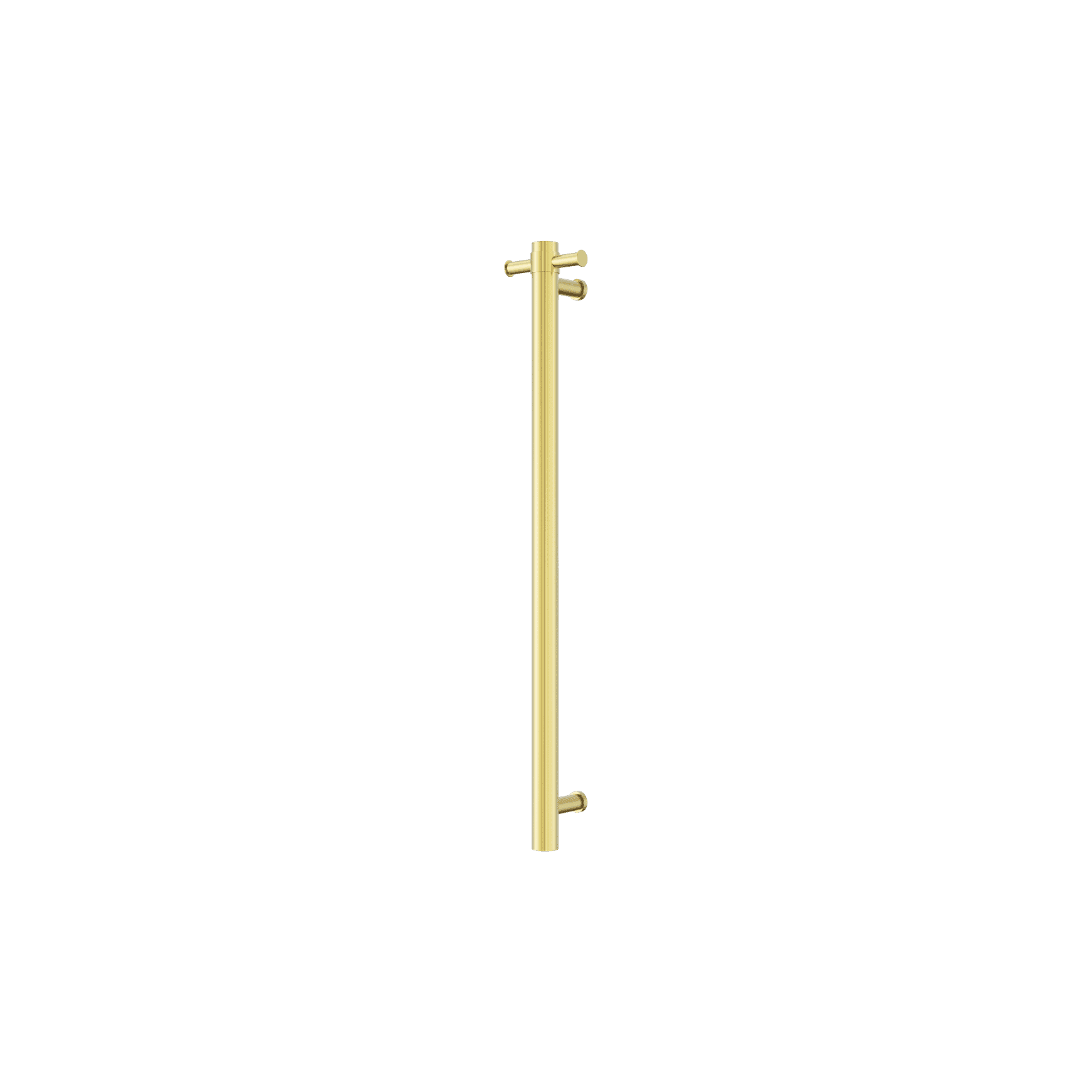 Mecca 240V Single Vertical Heated Towel Rail Brushed Gold