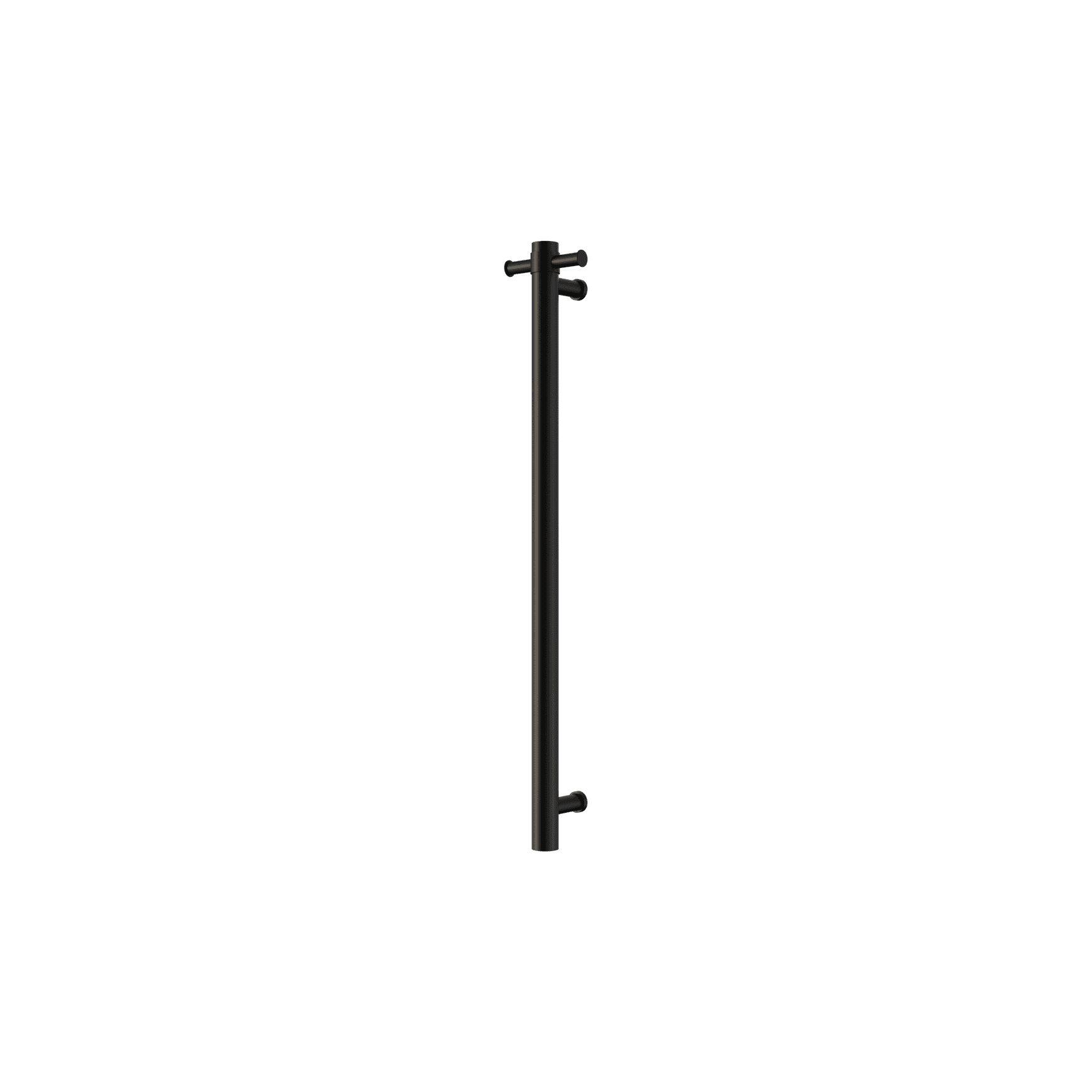 Mecca 240V Single Vertical Heated Towel Rail Matte Black