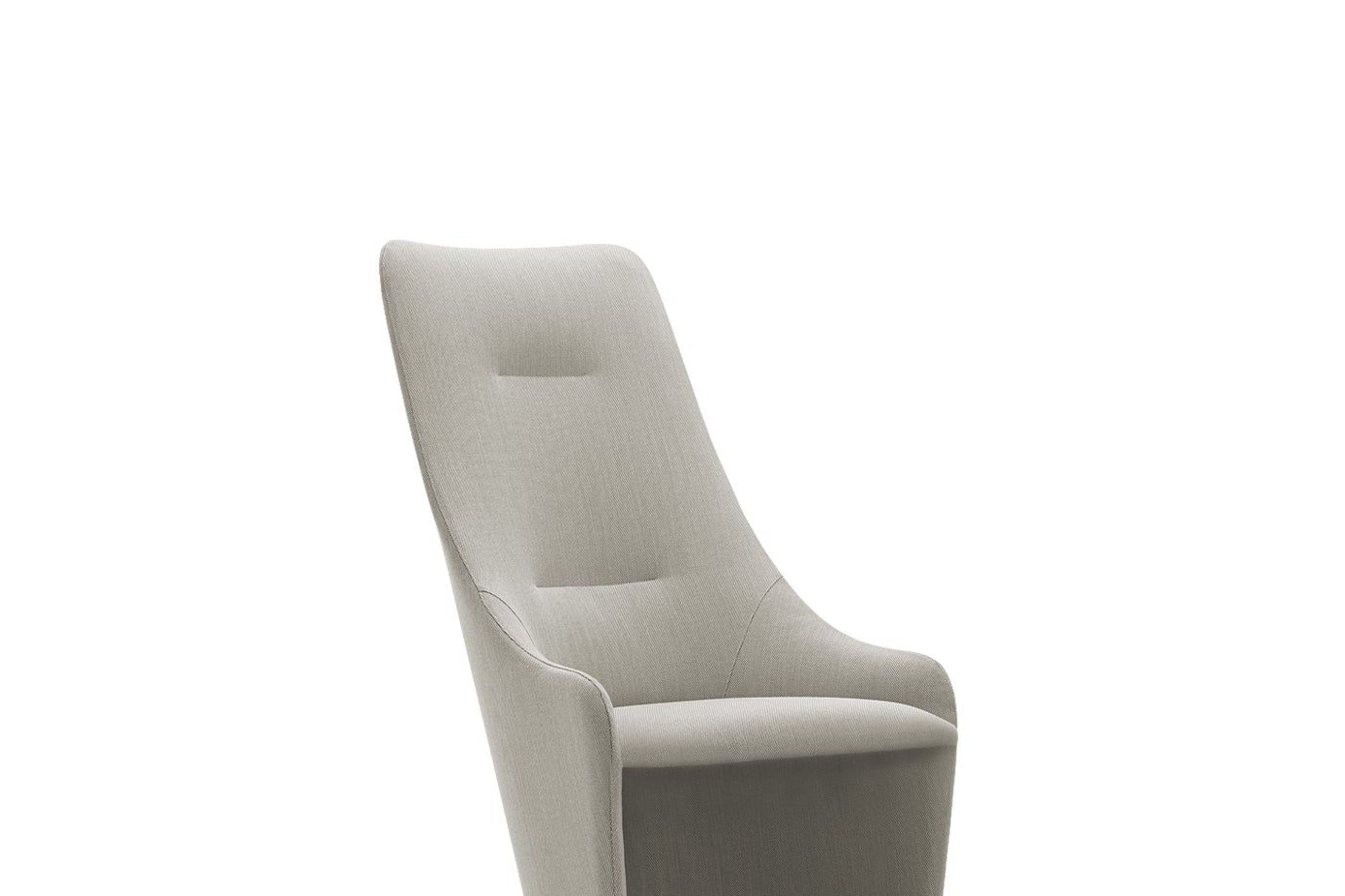 Nagi High Fixed Armchair - Smooth Upholstery
