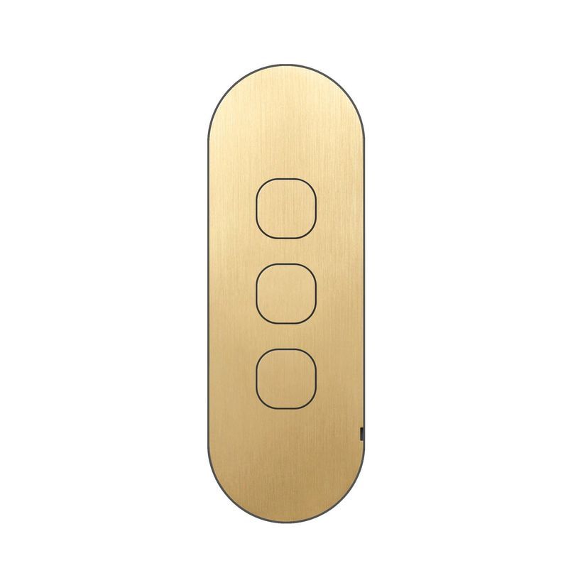 13 Carbon 3 Gang Switch Grid Faceplate