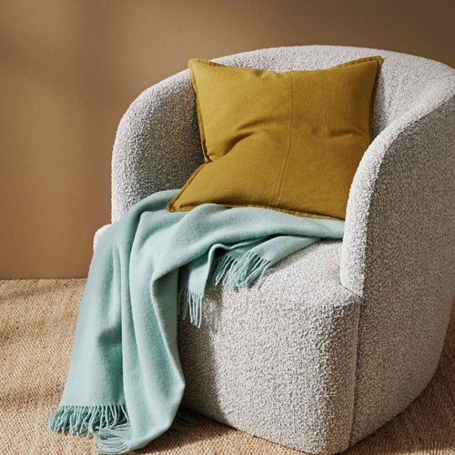 Weave Home Nevis Throw - Mineral | NZ Lambswool