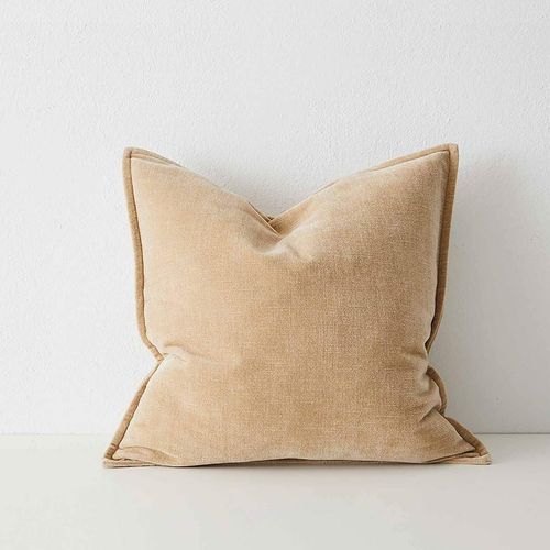 Weave Home Nova Velvet Cushion - Tapioca | 50 x 50cm