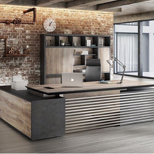 PHOENIX Display Wall Unit 3.0M - Warm Oak & Black