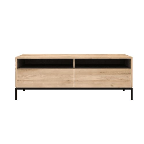 Ethnicraft | Oak Ligna TV Cupboard Black Frame