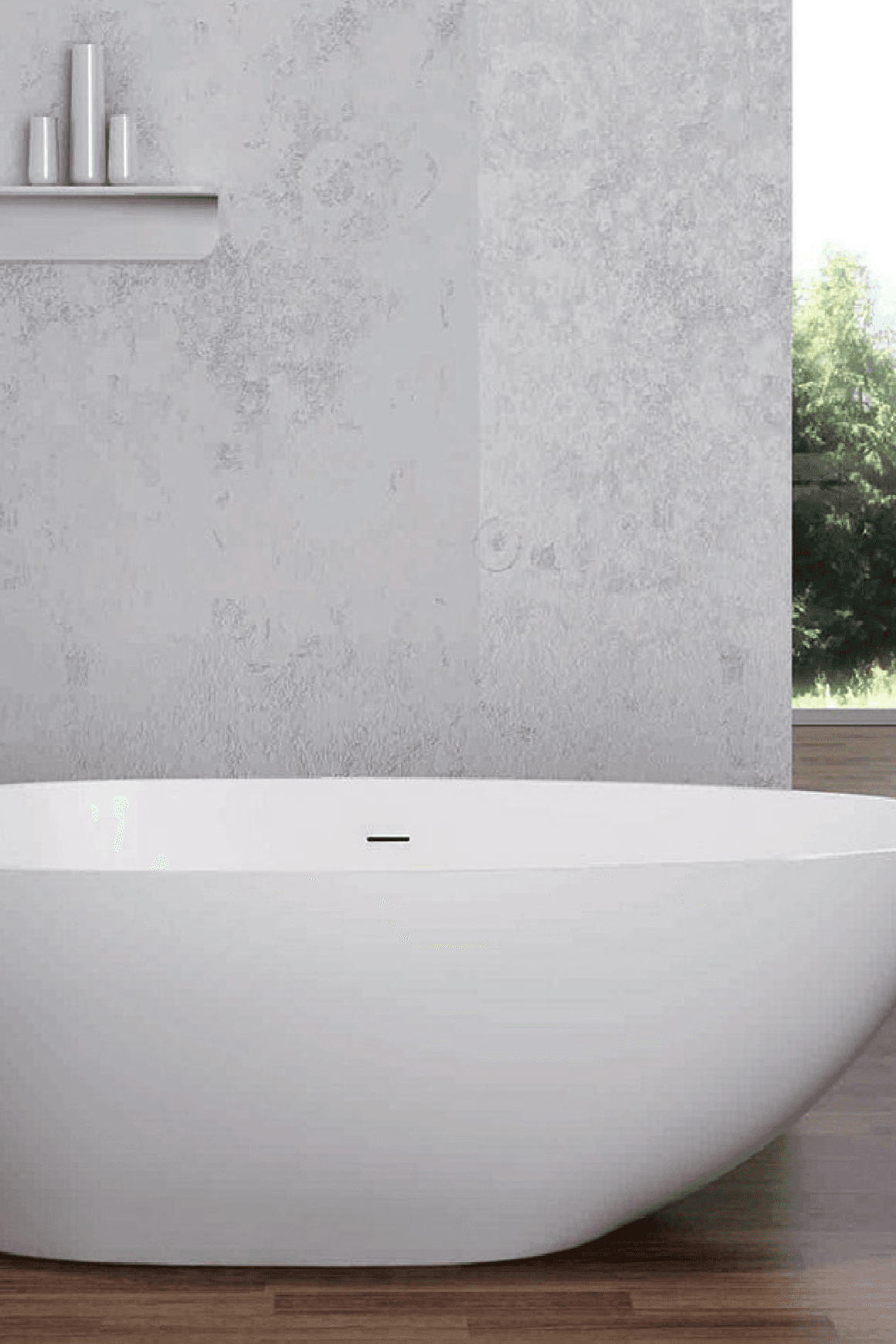 Pietra Bianca Olivia Freestanding Stone Bath