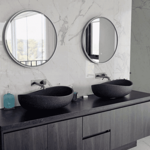 Pietra Bianca Onda Stone Basin