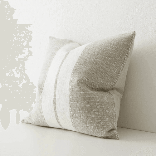 Weave Home Ottavio Cushion - Laurel | Textured Stripe