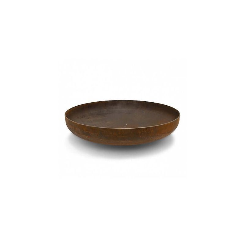 Corten Steel Fire Pit Bowl – 80cm Outdoor Brazier (Grill Accessories Not Included)