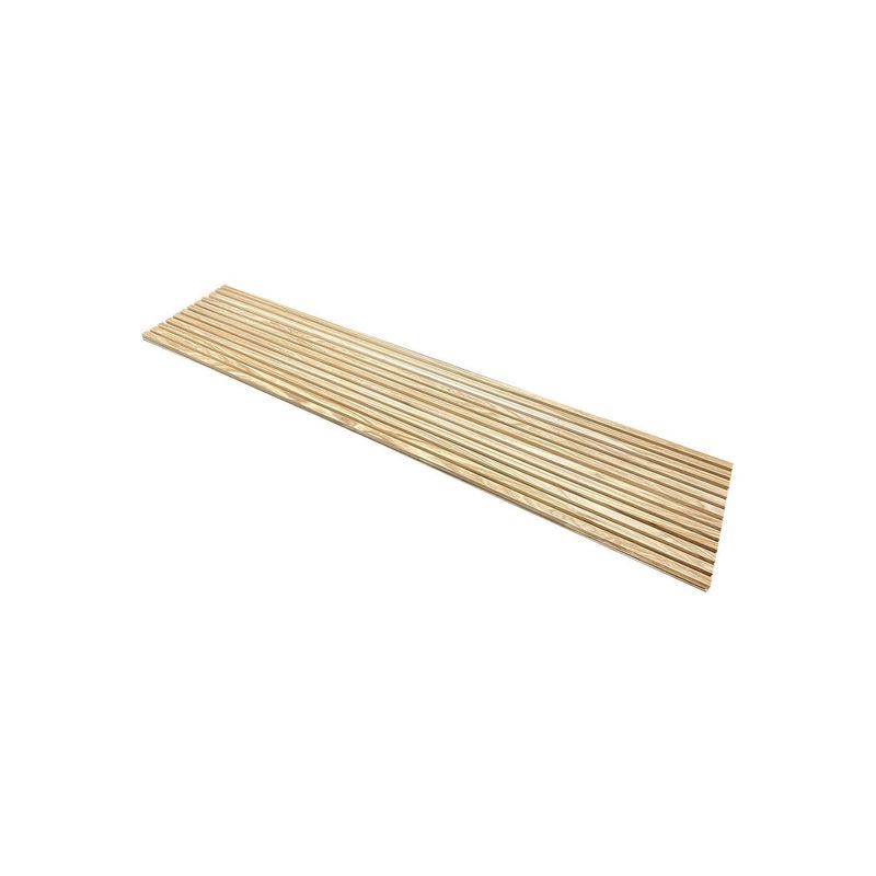 WOODFLEX Outdoor & Indoor Solid Hard Wood Slat Wall & Ceiling Cladding - Oak - 2700mm x 560mm
