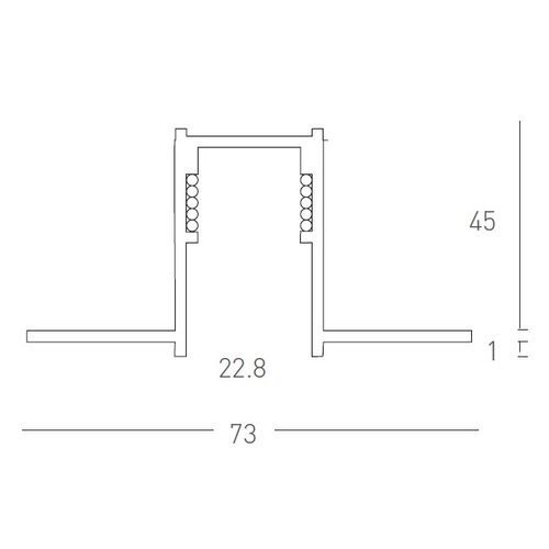 Outer Recessed Magnetic Track