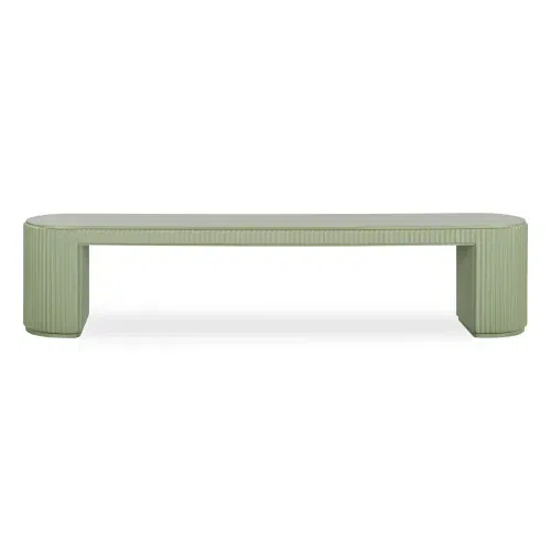 Nova Outdoor Dining Bench 210cm - Green Concrete