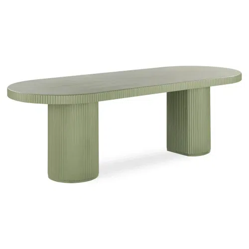 Nova Outdoor Dining Table 240cm - Green Concrete