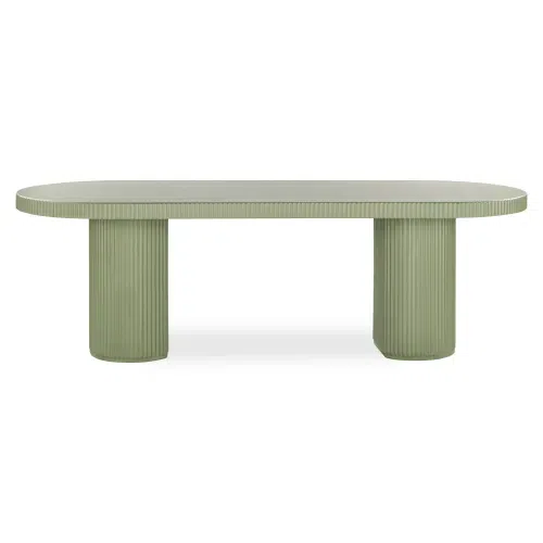 Nova Outdoor Dining Table 240cm - Green Concrete
