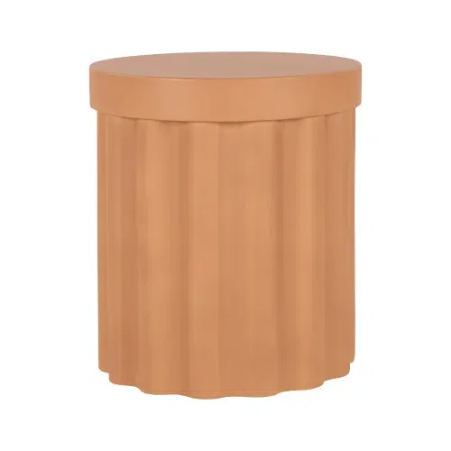 Flock Outdoor Side Table - Terracotta Concrete