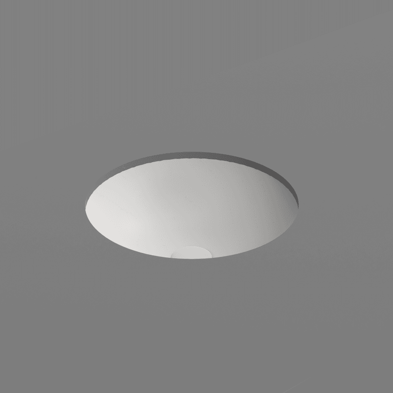 Pura 40 Round Undermount Basin Matt White