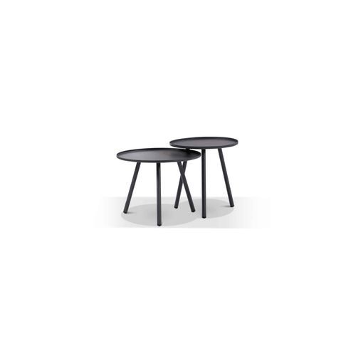 Palm Coffee Table Set 50 + 60cm - Charcoal